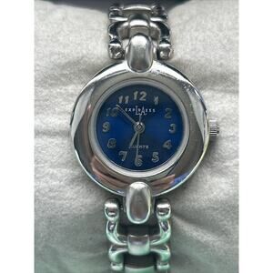 LA Express Blue Dial Silver Tone Women’s Quartz Watch